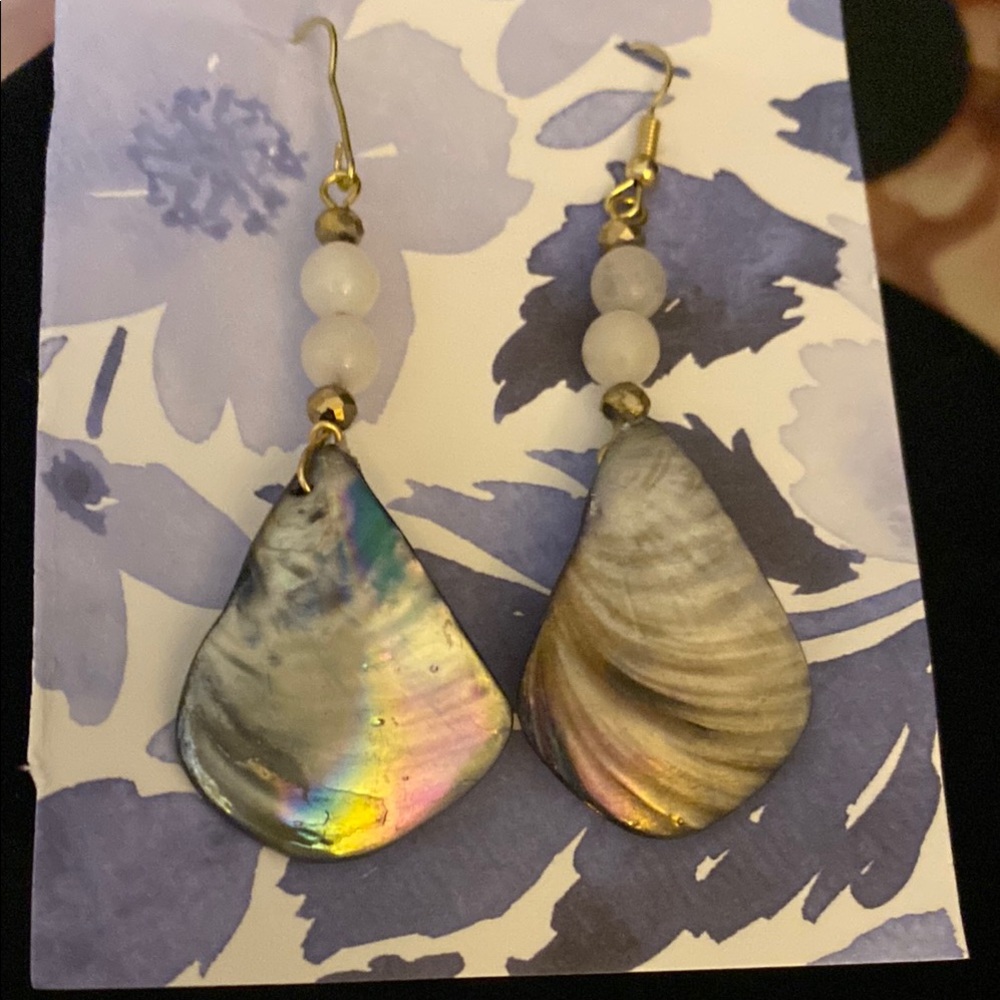 Elegant Shell Drop Earrings